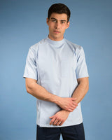 Di Bianco DB35400 Dentist Healthcare Tunic Short Sleeve Shoulder Studs Blue XL
