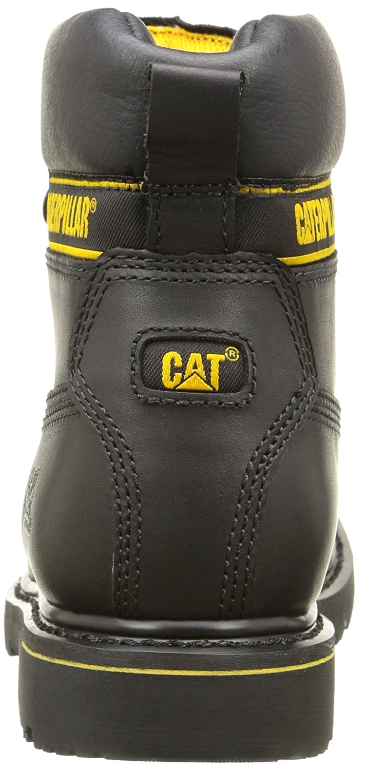 Caterpillar CAT Holton OB Men's Non-Safety Lace up Leather Work Boots Black