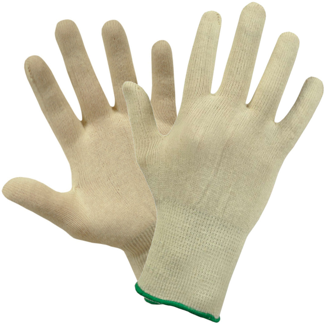 Polyco Dermatology Cotton Unbleached Seamless Protection Gloves, Size - Large