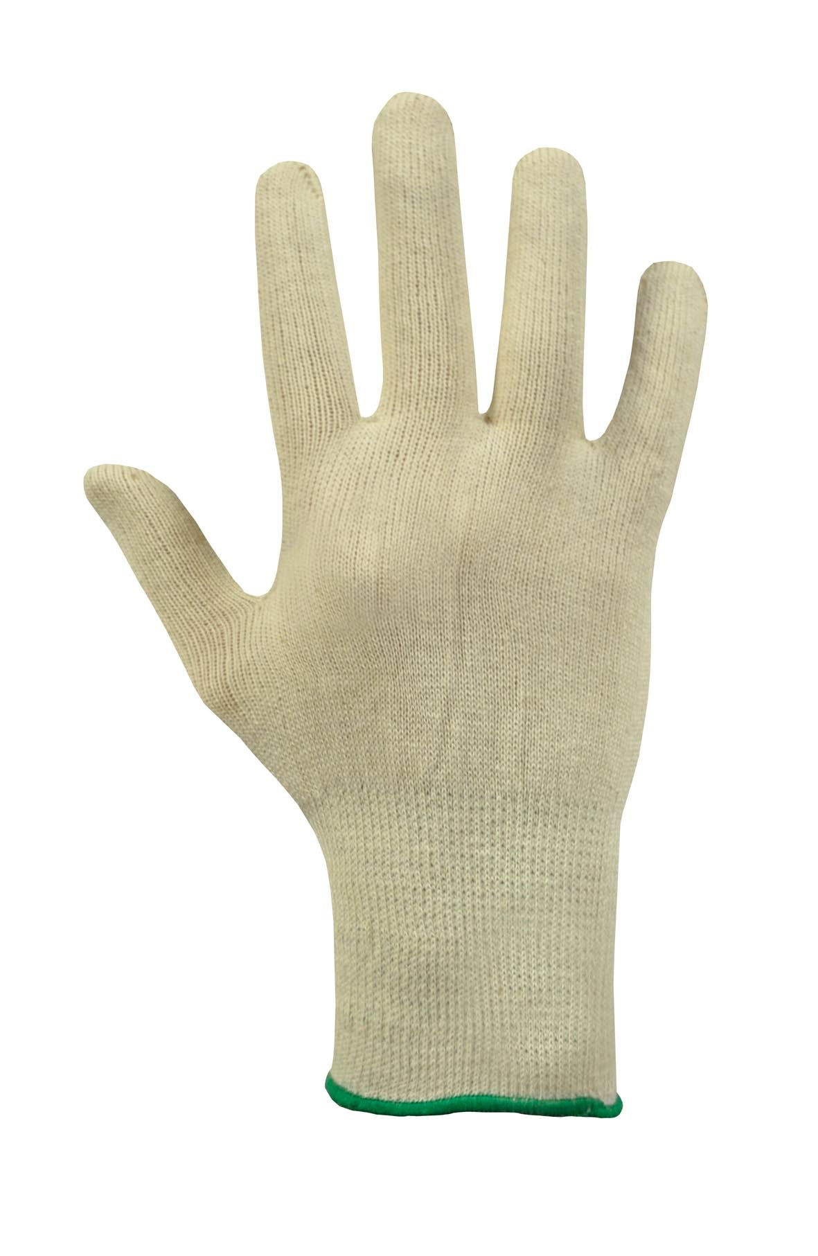 Polyco Dermatology Cotton Unbleached Seamless Protection Gloves, Size - Large