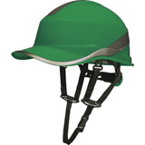 Delta Plus Diamond V UP Safety Helmet Baseball Cap Shaped Chin Strap Green