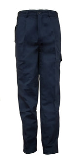 D Style Men Polycotton Work Trousers Navy Contrast Blue Size 36