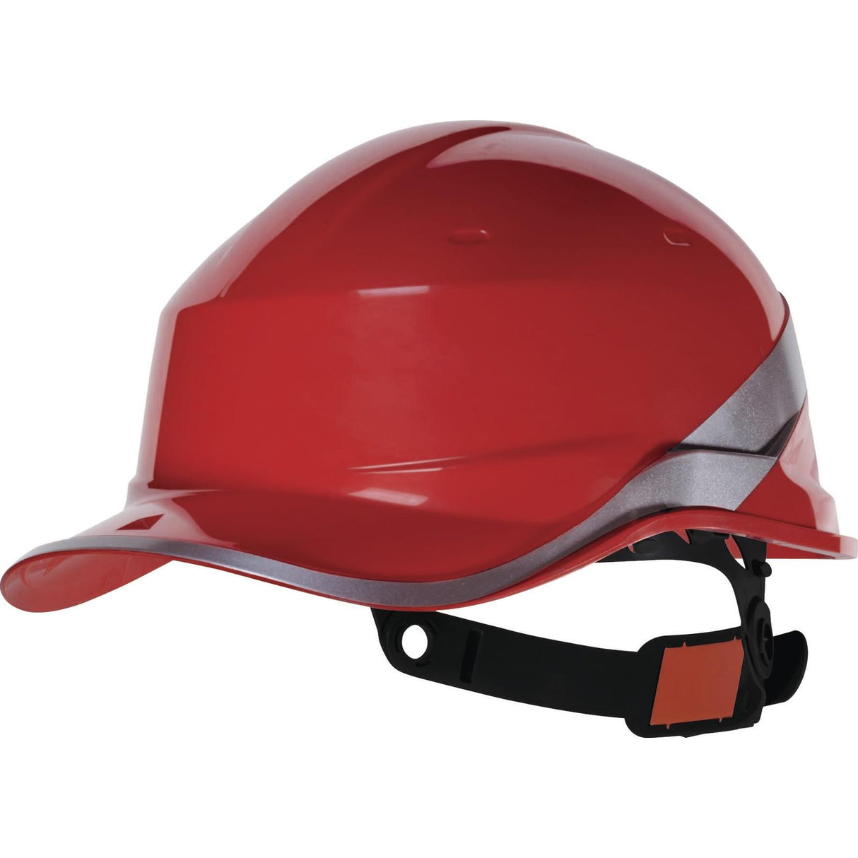 Delta Plus Diamond V Safety Helmet Baseball Cap Shaped Red