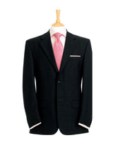 Clubclass Docklands Polyester Wool 2 Buttons Black Men Suit Jacket