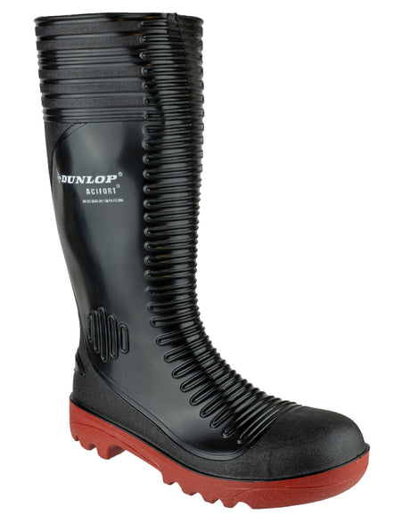 Dunlop Acifort A252931 Steel Toe Caps Ribbed SB-P Full Safety Wellingtons