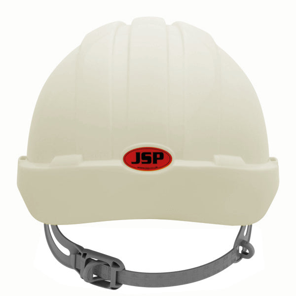 JSP EVO3 Lightweight Slip Ratchet Vented Helmet Standard - White