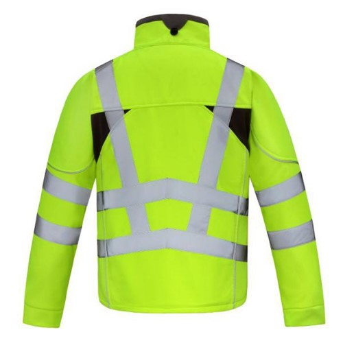 Future Garments FJ075 Aqua Premium Hi Vis Soft Shell Jacket Size M