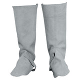 Rushall Protective FL14 Chrome Leather Welders' Gaiters 14" Velcro Fastening