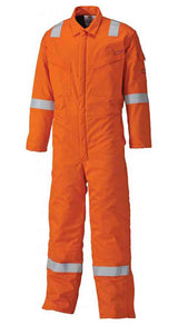 Dickies Firechief FR5055 Flame Retardant Hi Vis Otange Boilersuit Work Coverall 220gsm