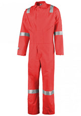 Pioneer Men Flame Retardant Anti-Static Coverall Red