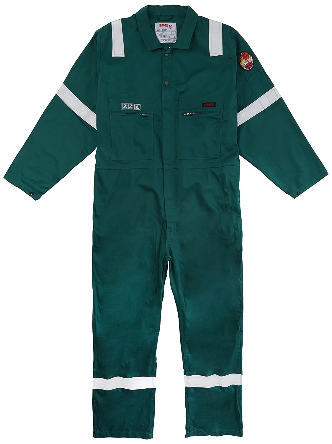 Roots Flamebuster Fire Resistant High Visibility Classic FR Coverall Green