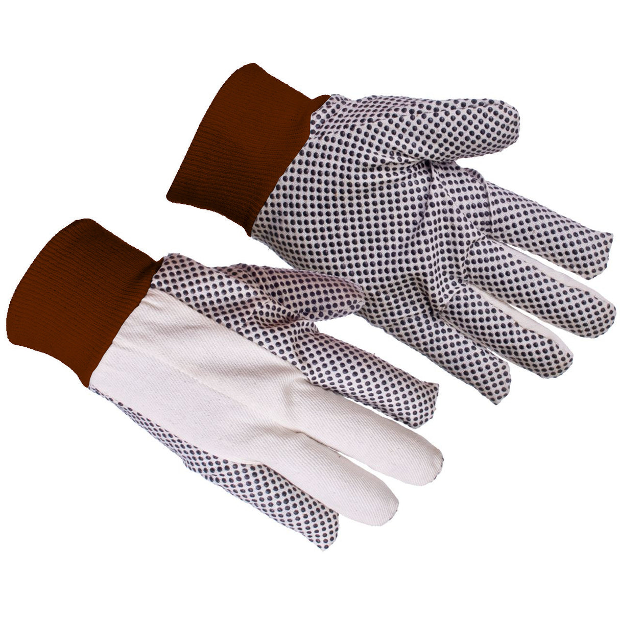 MG Safety Men Work Gloves Vinyl Polka Dots Size L