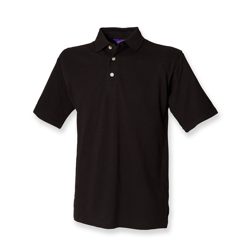 Henbury H100 Stand Up Collar T-Shirt Uniform Cotton Piquet Polo Shirt