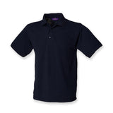 Henbury H400 Navy Men Polo Shirt Short Sleeve Heavy Pique