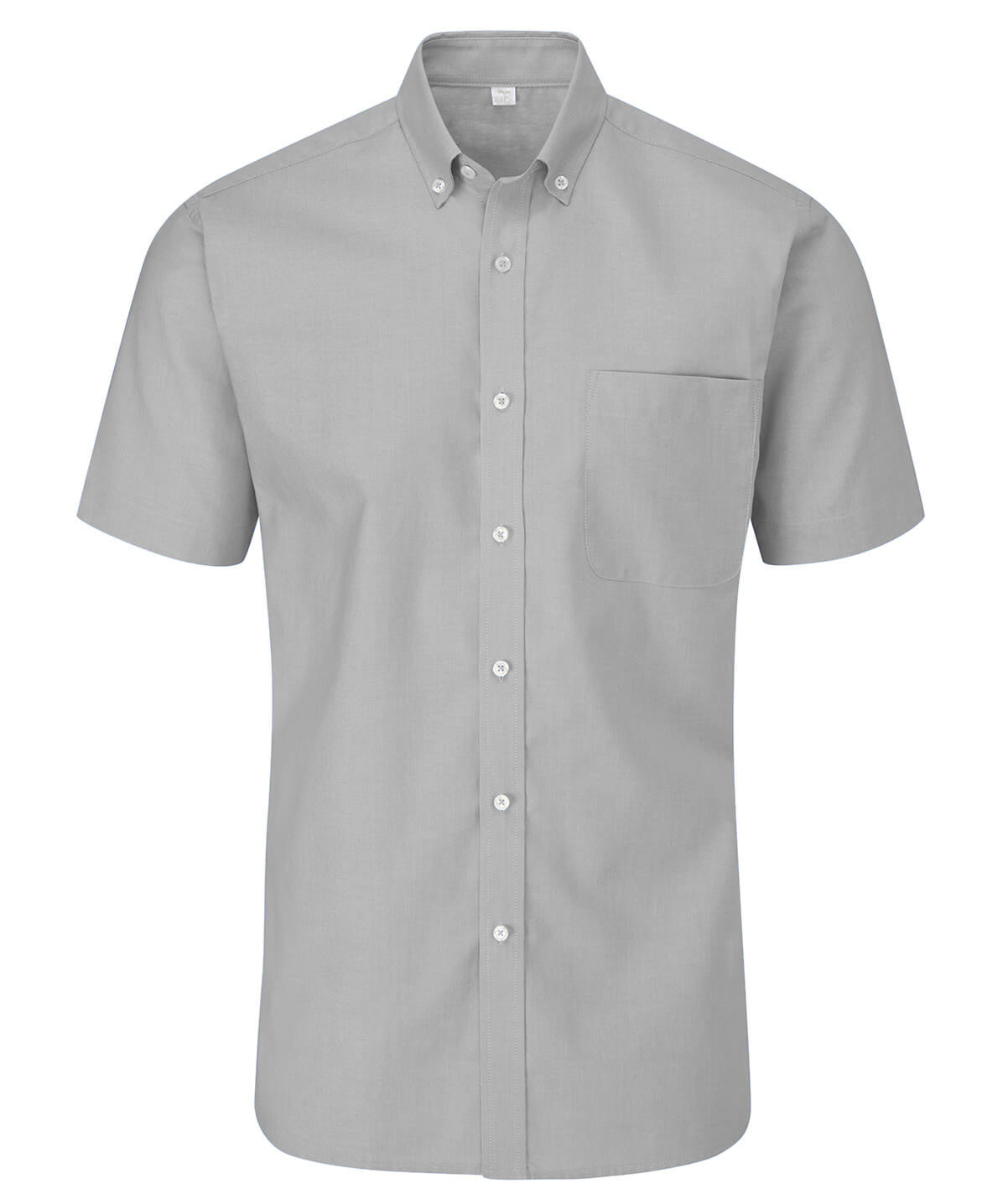 Disley Bruff Polycotton Short Sleeve Men Oxford Shirt - Grey