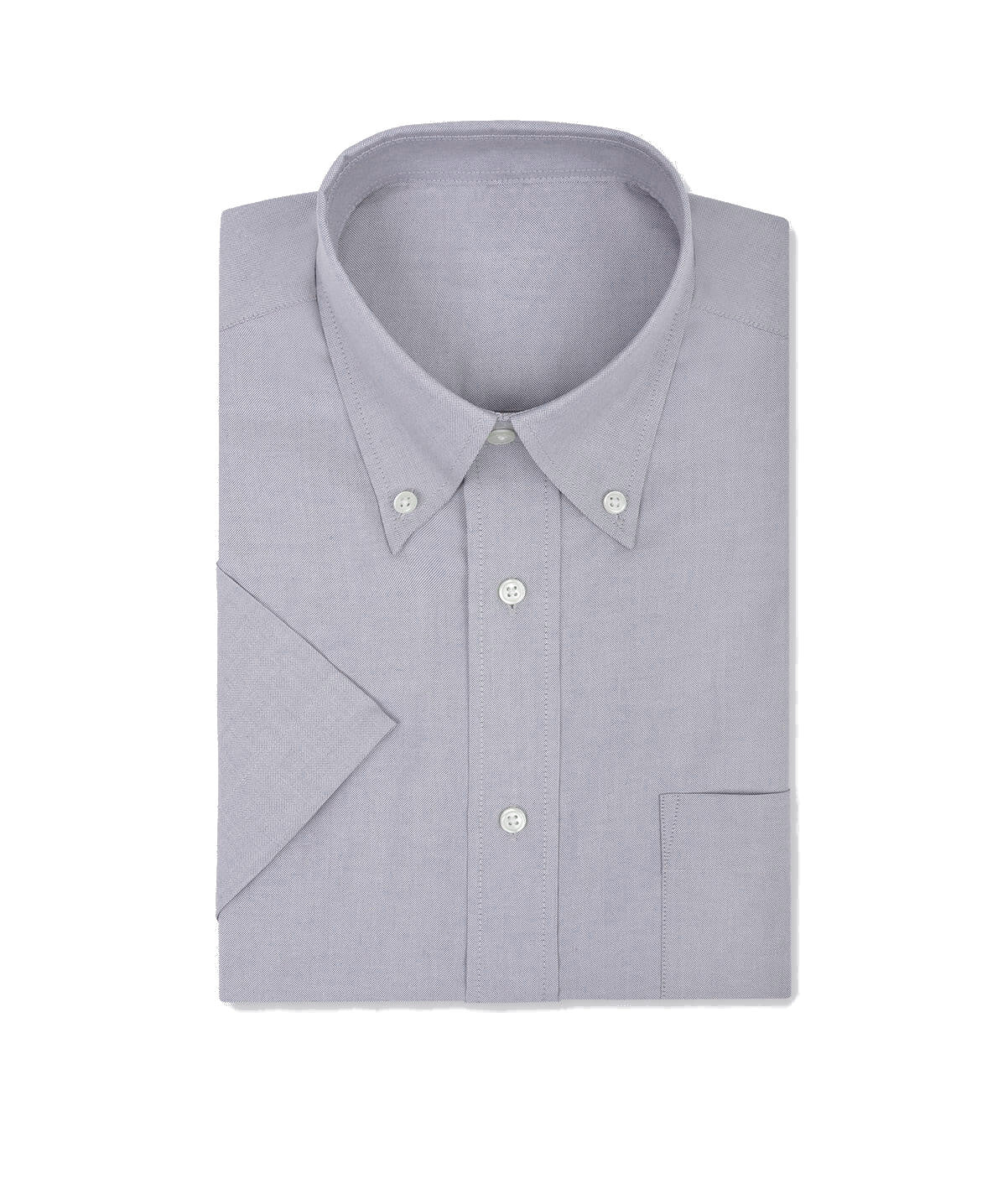 Disley Bruff Polycotton Short Sleeve Men Oxford Shirt - Grey