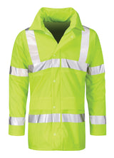 Orbit HFENJ Vanadium High Vis Padded Yellow Hydra Flex Rain Parka Jacket