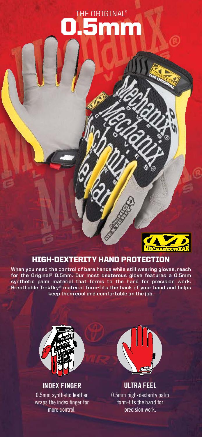 Mechanix HMG-05 Increased Grip Ultra-Thin Precision Tasks Original 0.5mm Protective Glove
