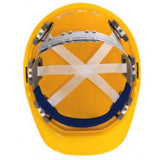 ERB Safety Omega II HDPE Hard Hat Secure-Fit Head Protection Safety Helmet - Yellow