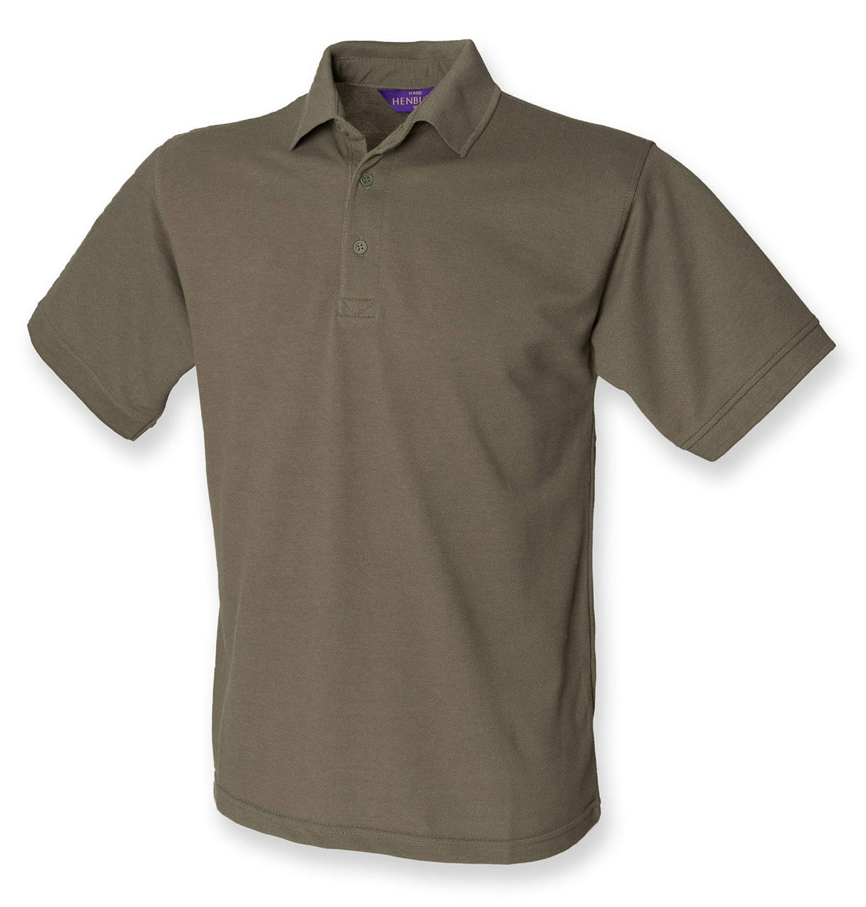 Henbury H400 Heavy PolyCotton Polo Shirt Olive Green