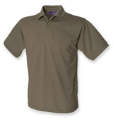 Henbury H400 Heavy PolyCotton Polo Shirt Olive Green