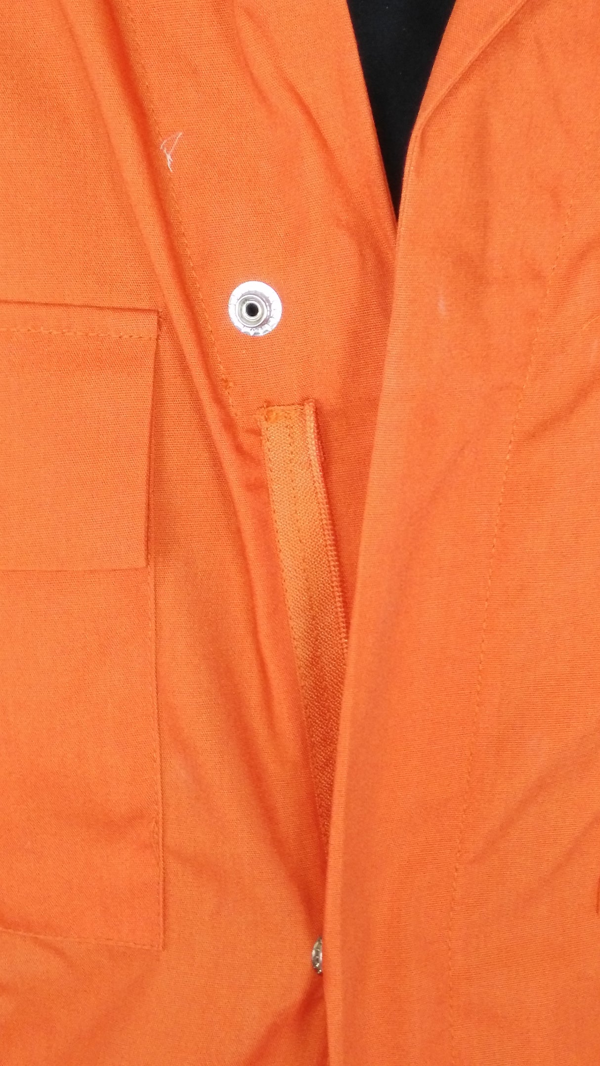 Short Sleeve Orange Lightweight Polycotton Multi-Pocket Coverall