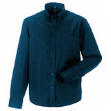 Russell Collection 916M Long Sleeve Button Down Collar Cotton Shirt