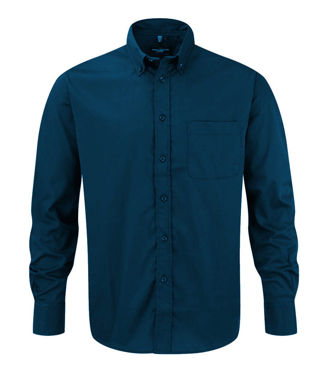 Russell Collection 916M Long Sleeve Button Down Collar Cotton Shirt