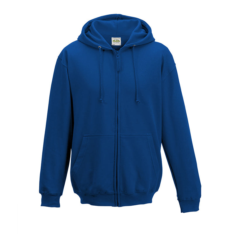 AWDis JH050 Zoodie Men Hooded Sweater Front Full Zip Royal Blue, Size - Small