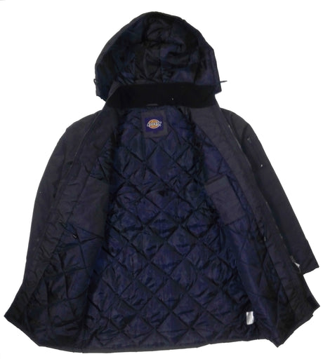 Dickies Polyester Security Uniform Quilted Water Resistant PVC Coated Hooded Jacket JW23400
