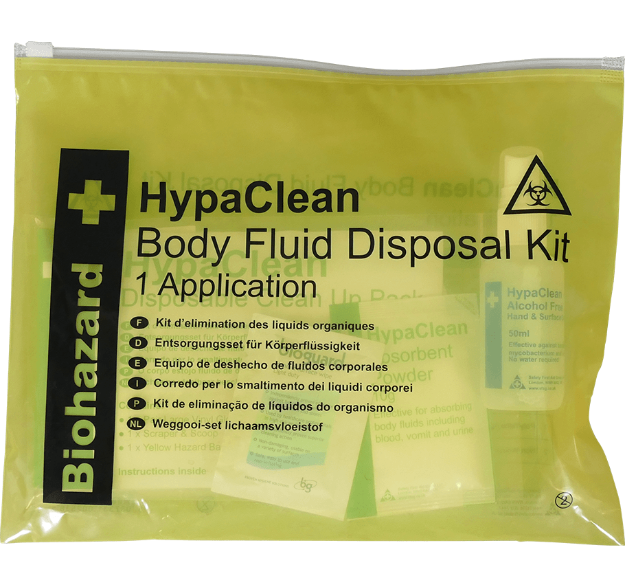 HypaClean K418A Safety Emergency Rescue First Aid Body Fluid Disposal Kit