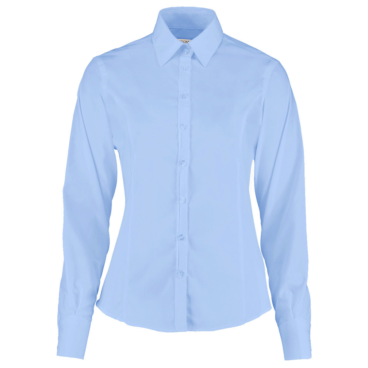 Kustom Kit KK743F Business Long Sleeve Ladies Shirt Blue, Size - 16