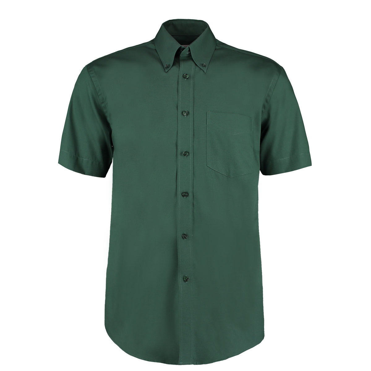 Kustom Kit KK109 Short Sleeve Bottle Green Premium Oxford Shirt, Size - 17