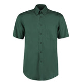 Kustom Kit KK109 Short Sleeve Bottle Green Premium Oxford Shirt, Size - 17