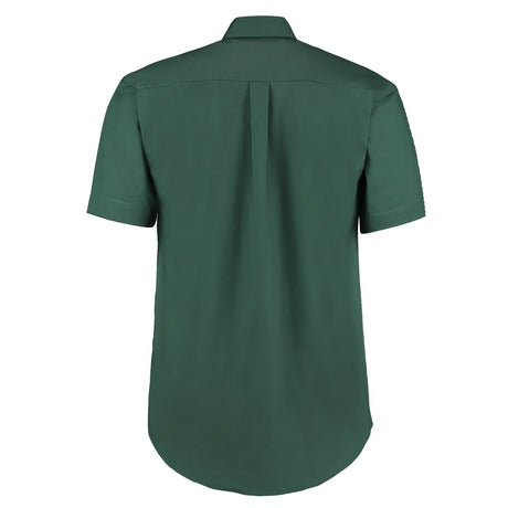 Kustom Kit KK109 Short Sleeve Bottle Green Premium Oxford Shirt, Size - 17