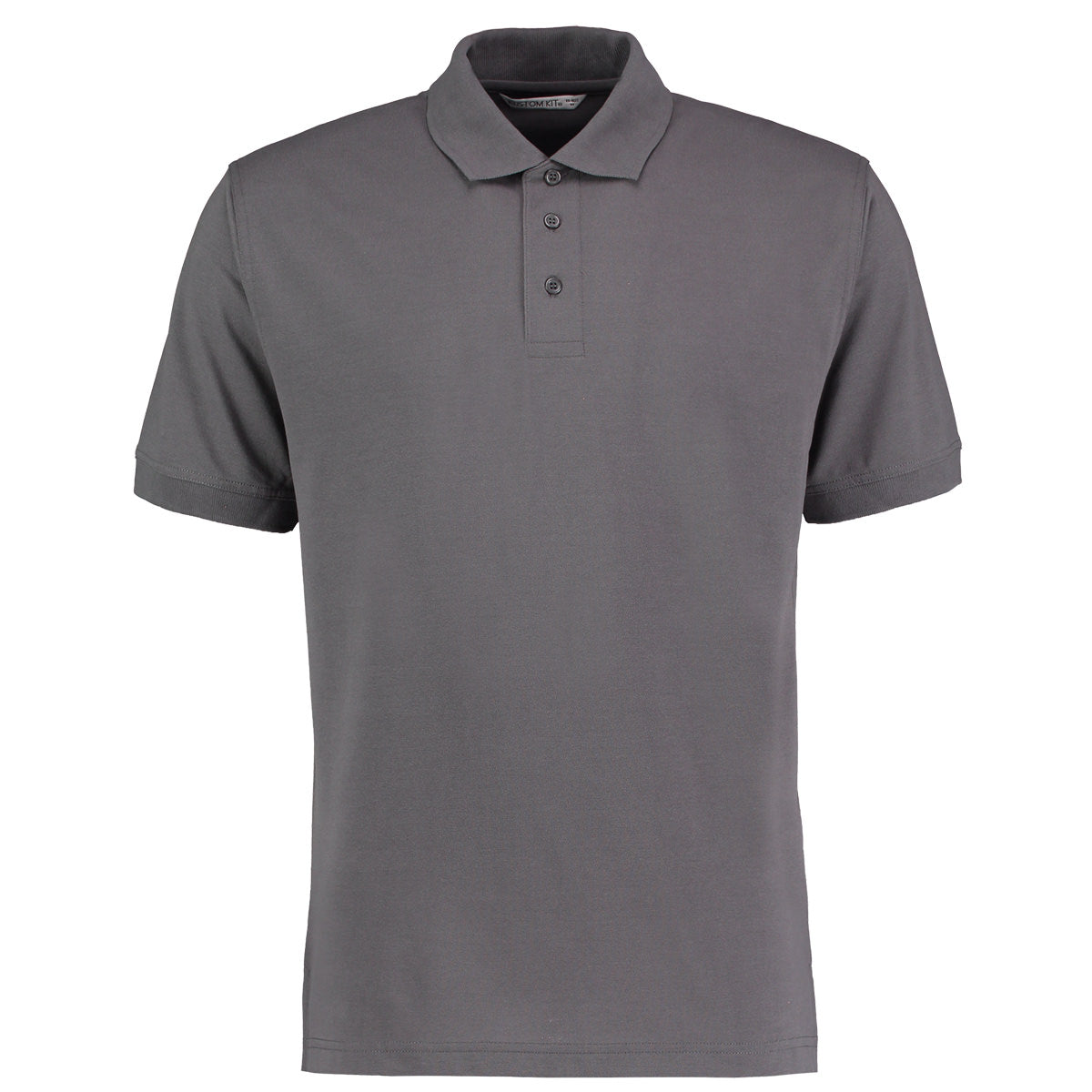 Kustom Kit KK403 Klassic Short Sleeve Polo Shirt, Charcoal - Size L