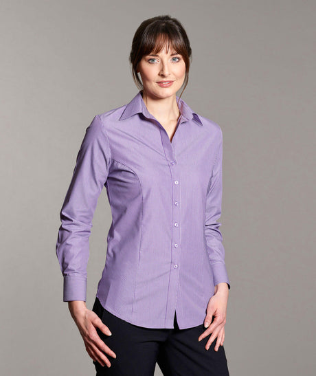 Disley L146 Ailish Ladies Long Sleeve Lilac Blouse, Size - 20