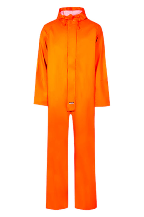 Lyngsoe LR13-05 Microflex Waterproof Hi Vis Rain Coverall - Orange