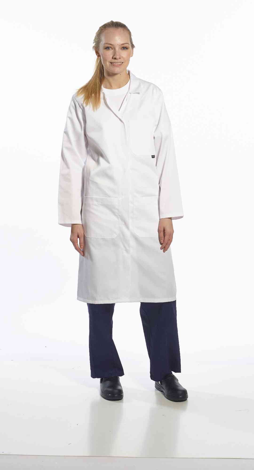 Portwest LW63 Standard Polycotton Women Uniforms Ladies Lab Coat White