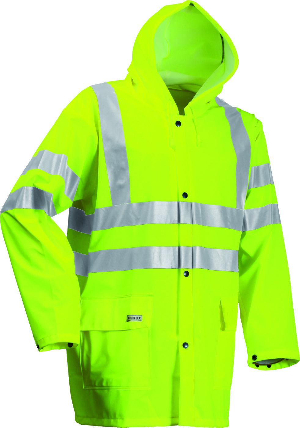 Lyngsoe LR55 Waterproof Coat High-Visibility Rain Jacket, Size - XS