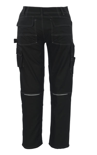 MASCOT Lerida Kevlar Kneepad Pockets High Durability Black Work Trousers 05079-010, Size - 46.5 Long