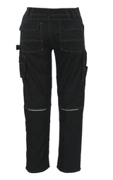 MASCOT Lerida Kevlar Kneepad Pockets High Durability Black Work Trousers 05079-010, Size - 46.5 Long