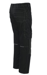 MASCOT Lerida Kevlar Kneepad Pockets High Durability Black Work Trousers 05079-010, Size - 46.5 Long