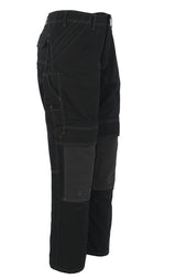 MASCOT Lerida Kevlar Kneepad Pockets High Durability Black Work Trousers 05079-010, Size - 46.5 Long