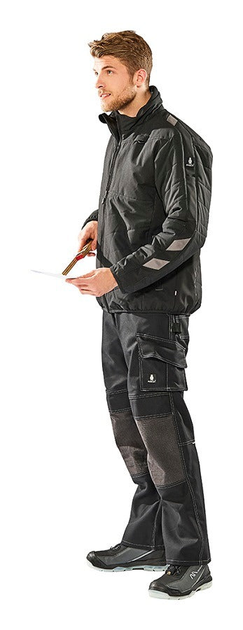 MASCOT Lerida Kevlar Kneepad Pockets High Durability Black Work Trousers 05079-010, Size - 46.5 Long