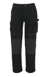 MASCOT Lerida Kevlar Kneepad Pockets High Durability Black Work Trousers 05079-010, Size - 46.5 Long