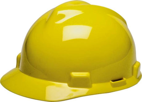 MSA Vgard Gv121 Hdpe Original Yellow Helmet C/W Push-Key