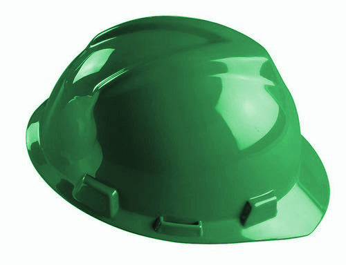 MSA Vgard GV141 Green Helmet With Staz-On Insert