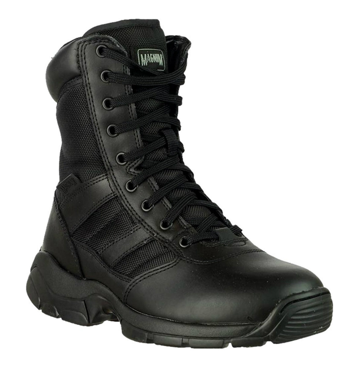 Magnum Panther 8" Side Zip Leather Upper Nylon Lace Up Boot 55627