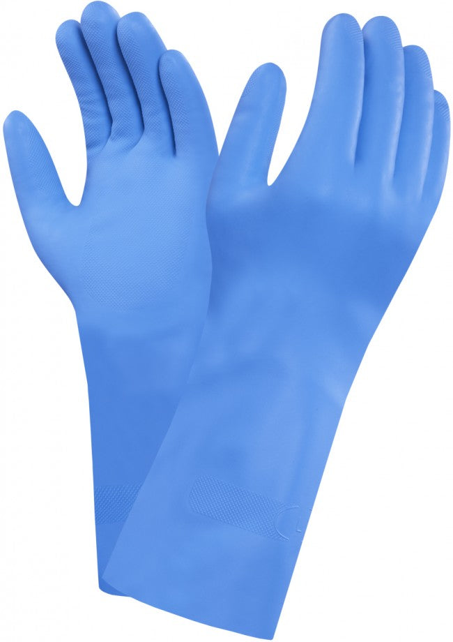 Marigold G25B 37-501 Nitrile Coated Protective Blue Glove 12 Pairs